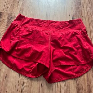 Lululemon Speed Up Shorts size 12